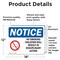 Signmission No Smoking Violation Disciplinary Action OSHA Notice Sign, Vinyl Decal, 18in W x 12in L, 2PK OS-2PACK-NS-D-1218-L-16189 - alternate 3